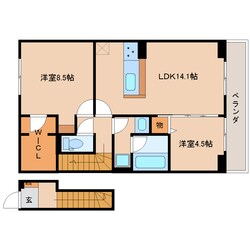 狐ケ崎駅 徒歩8分 2階の物件間取画像